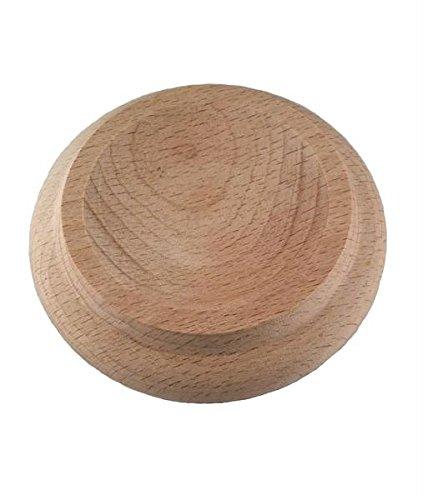3-1/2" Hardwood Piano Caster Cups - Choice of Ebony, High Gloss Ebony, Mahogany, Walnut or Unfinished Piano Caster Cups Schaff Piano Supply Unfinished