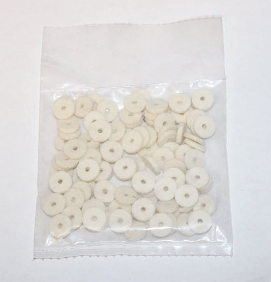 Piano Felt Balance Rail Punchings - White | Select Size