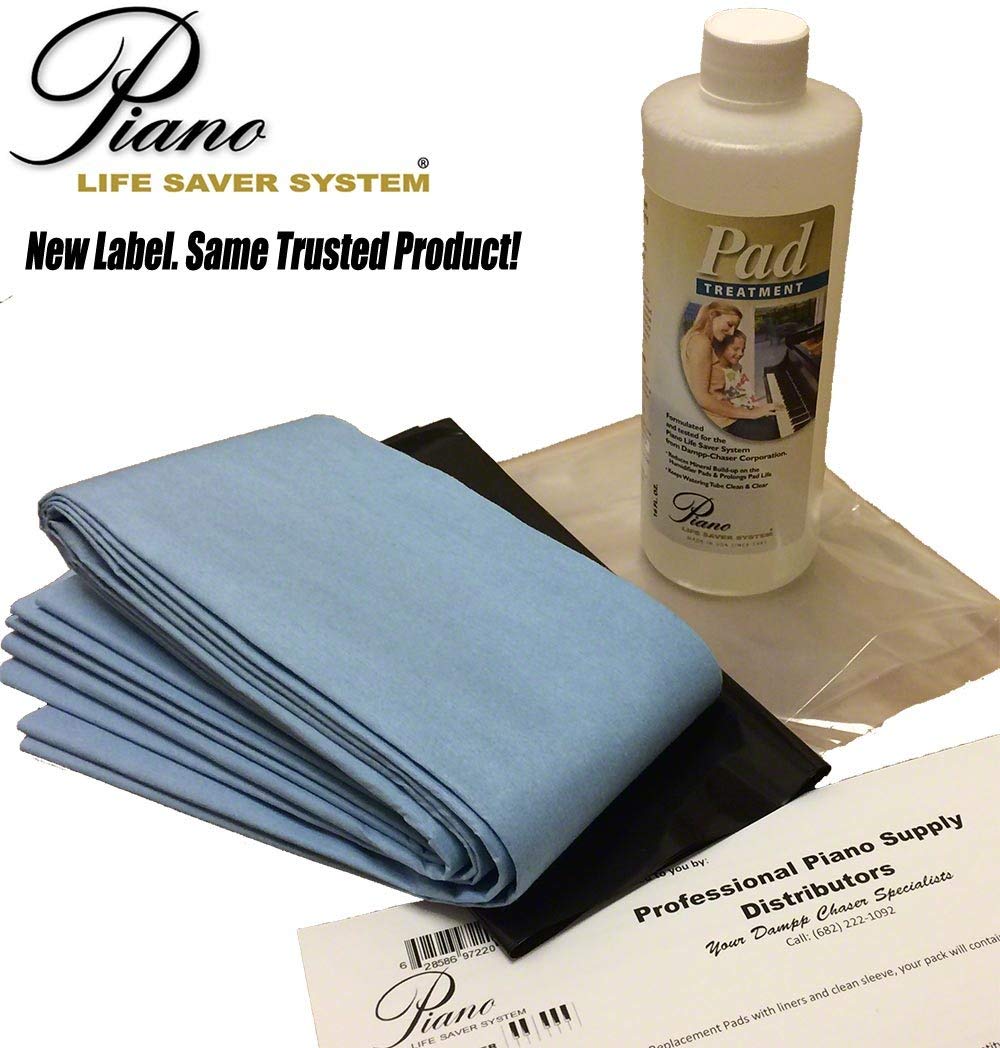 Dampp-Chaser Piano Humidifier Treatment 7.5 oz Bottle with 4 Pads, Liner, and Clean Sleeve - In Tune Piano Supply