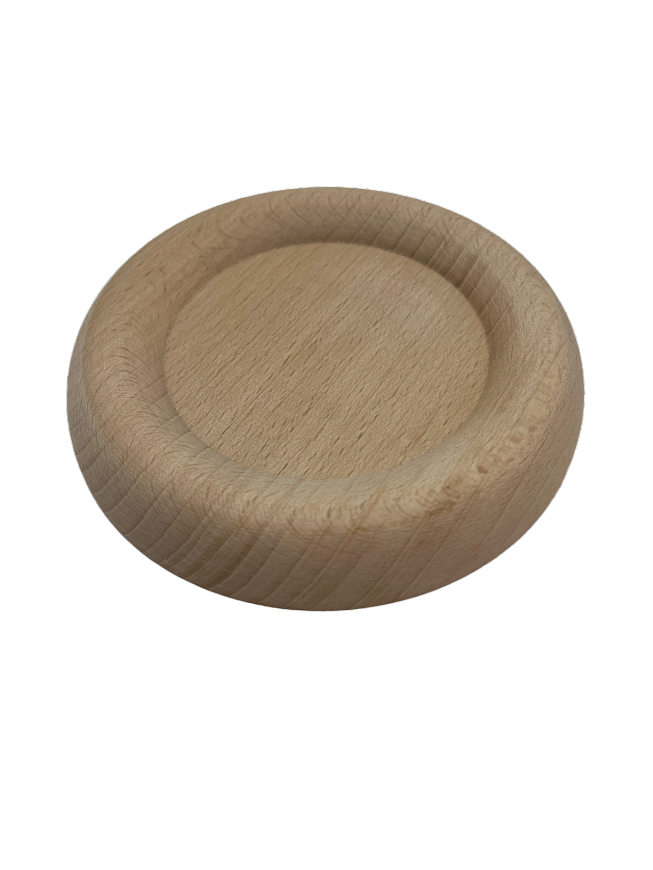 Piano Caster Cups - 5-1/2" Hardwood | Choice of Ebony, High Gloss Ebony, Mahogany, Walnut or Unfinished