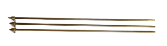 Set of 3 Grand Piano Pedal Rods Solid Brass Satin Finish Replacement Part Piano Repair