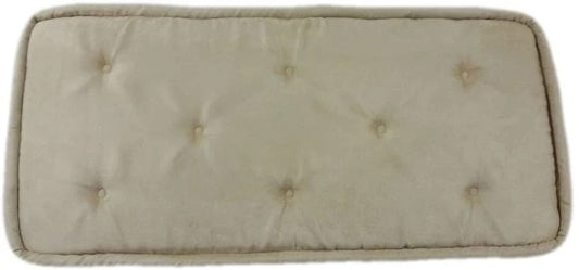 Piano Bench Cushion - Beige - Tufted Style - 14" x 25" x 1" | Same Day Shipping