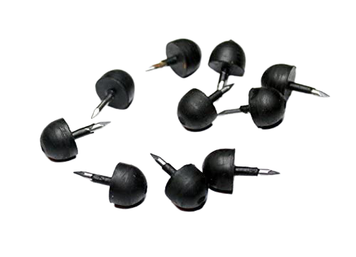 Black piano nails