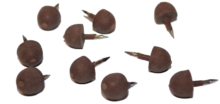 Brown piano nails