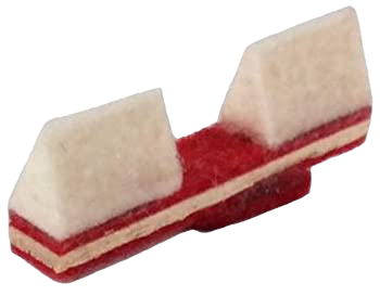 Piano Damper Felt Wedges - Upright Bass - by Laoureux
