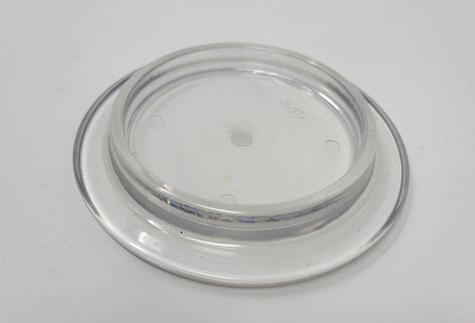 Lucite Piano Caster Cups - Transparent Clear - 4.5" Diameter | Set of 4