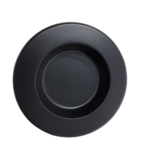 Wood Piano Caster Cups - Ebony Black - 3.5" Diameter | Set of 4