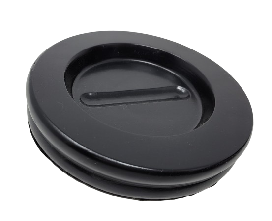 Wood Piano Caster Cups - Ebony Black - 5.5" Diameter | Set of 3