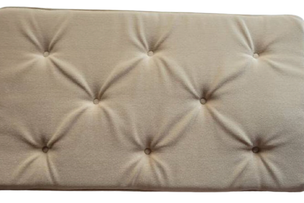 Piano Bench Cushion - Light Gold - Tufted Style - 14" x 25" x 1" | Same Day Shipping