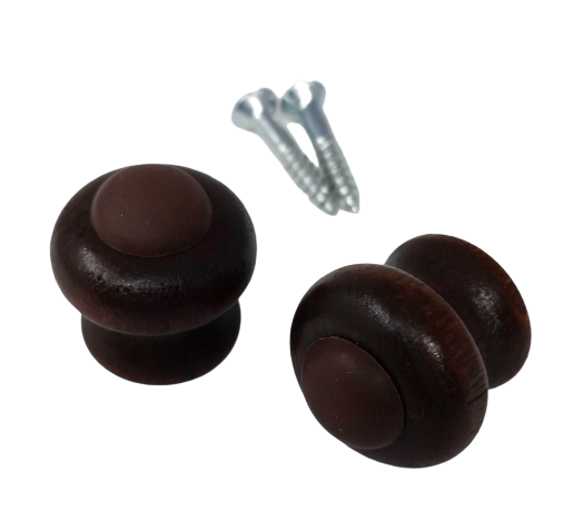 Mahogany piano desk knobs