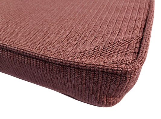 Rosewood Brown Piano Bench Cushion Pad - 14.5" x 33" x 2" - Box Edge Style | Same Day Shipping