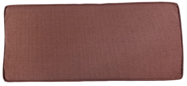 Rosewood Brown Piano Bench Cushion Pad - 14.5" x 33" x 2" - Box Edge Style | Same Day Shipping
