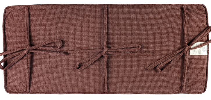 Rosewood Brown Piano Bench Cushion Pad - 14.5" x 33" x 2" - Box Edge Style | Same Day Shipping
