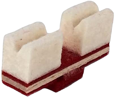 Piano Damper Felt Wedges - Upright Bass - by Laoureux