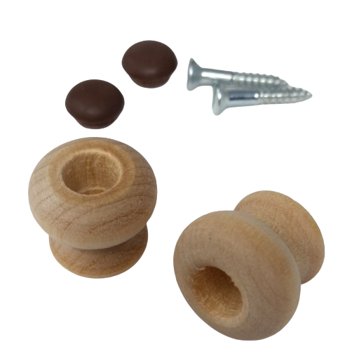 Unfinished piano desk knobs