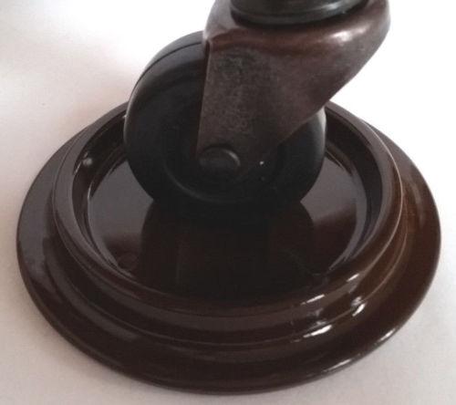 Jansen Lucite Piano Caster Cups Piano Caster Cups Jansen Brown