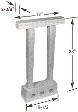 Grand Piano Lyre - Contemporary Style | Unfinished Replacement Part