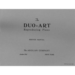 Duo-Art Reproducing Piano Service Manual