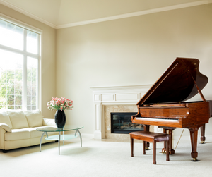 Where should you place a piano in your home?