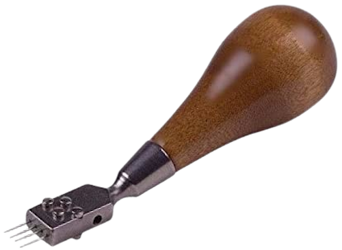 Piano Hammer Voicing Tool 4 Needle, Angled Head