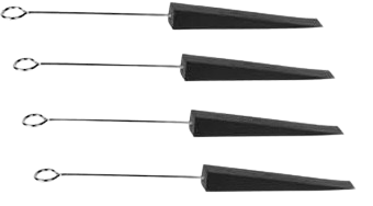 Rubber Wedge Piano Tuning Mutes with Handles