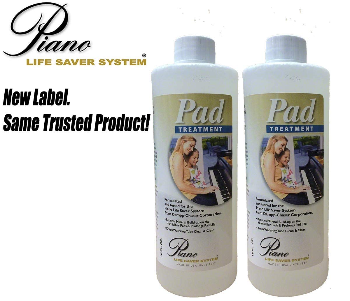 Dampp Chaser Piano Humidifier Pad Treatment 16 oz Bottle Value Pack - 2/pack - In Tune Piano Supply