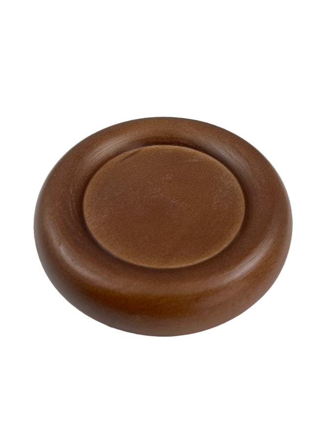 Piano Caster Cups - 5-1/2" Hardwood  | Choice of Ebony, High Gloss Ebony, Mahogany, Walnut or Unfinished