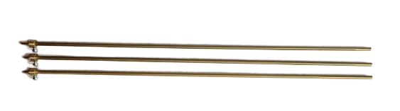 Set of 3 Grand Piano Pedal Rods Solid Brass Satin Finish Replacement Part Piano Repair