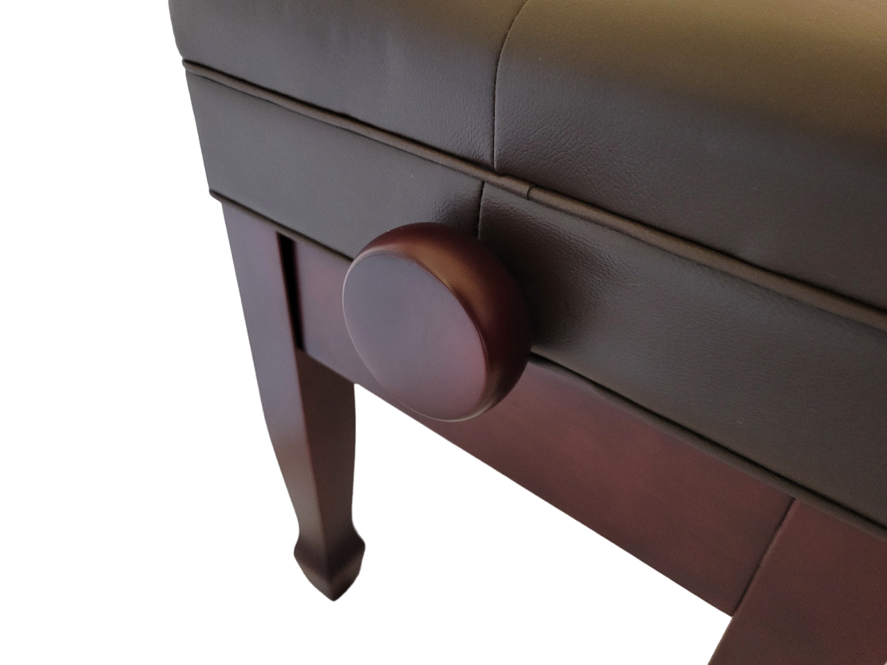 Woodmaster Adjustable Artist Piano Bench with Storage | Tufted Seat | Same Day Shipping