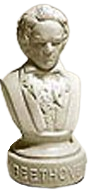 Halbe 3-1/2" to 4" Composer Statuettes