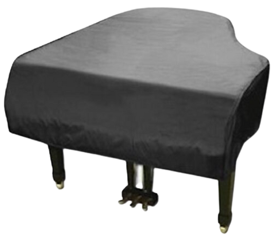 Grand Piano Cover - Black Vinyl - Fits Grand Pianos 6'10" to 7'