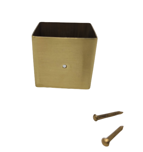 Piano Bench Brass Ferrule | 1-3/8" High x 1-1/8" Wide
