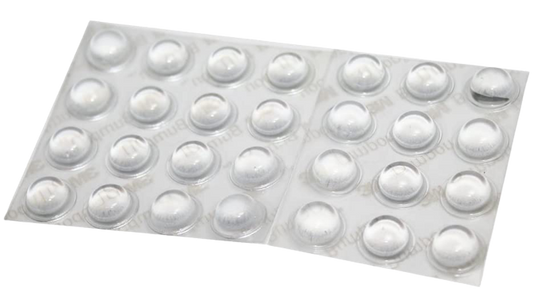 Self Adhesive Button Bumpers for Piano Fallboards, Benches, Lids, Etc.