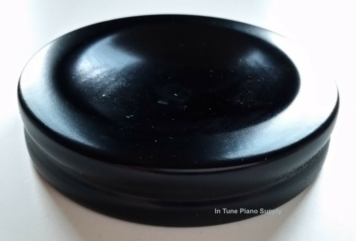 Jansen ebony satin piano caster cup