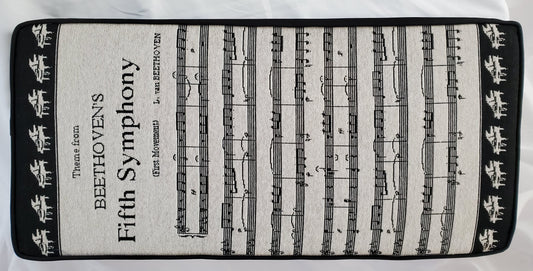 Beethoven Fifth Symphony Piano Bench Cushion Pad