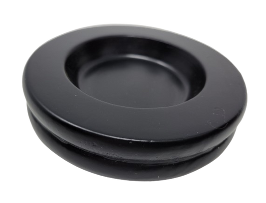 Wood Piano Caster Cups - Ebony Black - 3.5" Diameter | Set of 4