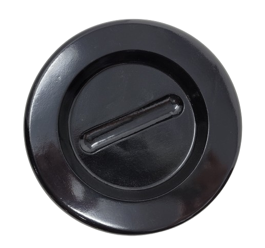 Wood Piano Caster Cups - High Gloss Ebony Black - 5.5" Diameter | Set of 3