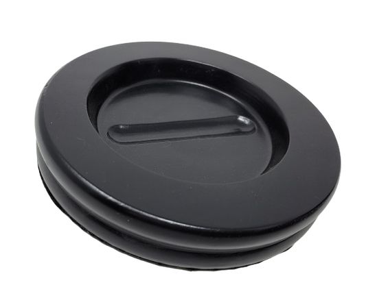 Wood Piano Caster Cups - Ebony Black - 5.5" Diameter | Set of 3