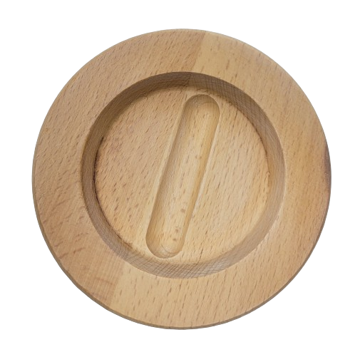 Wood Piano Caster Cups - Unfinished - 5.5" Diameter | Set of 4