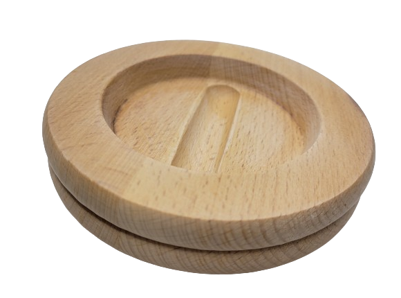 Wood Piano Caster Cups - Unfinished - 5.5" Diameter | Set of 4