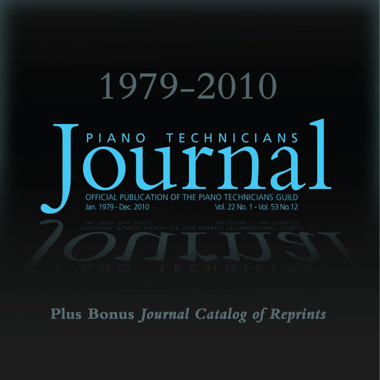 Piano Technicians Guild - Piano Technicians Journal Issues from 1979-2010 on DVD