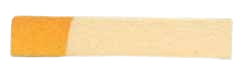 A felt piano tuning mute of a natural color. (In Tune Piano Supply | Everett Piano Services)