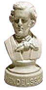Halbe 3-1/2" to 4" Composer Statuettes