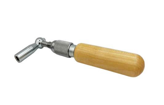 Professional Mini-Extension Piano Tuning Hammer with Hardwood Handle | Choice of Head and Tip