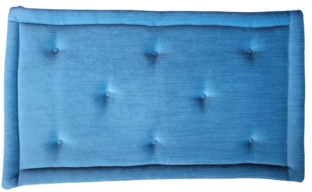 Ocean Crest Blue Piano Bench Cushion Pad 14" x 25" x 1" | Same Day Shipping