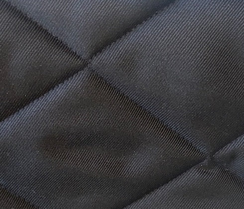 Grand Piano Cover - Quilted Black Mackintosh - Fits Grand Pianos 8'7" to 9'1"