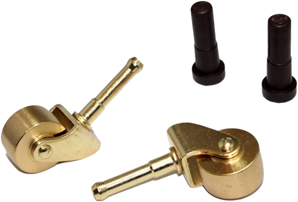 Brass Piano Casters For Spinet, Console or Vertical Pianos