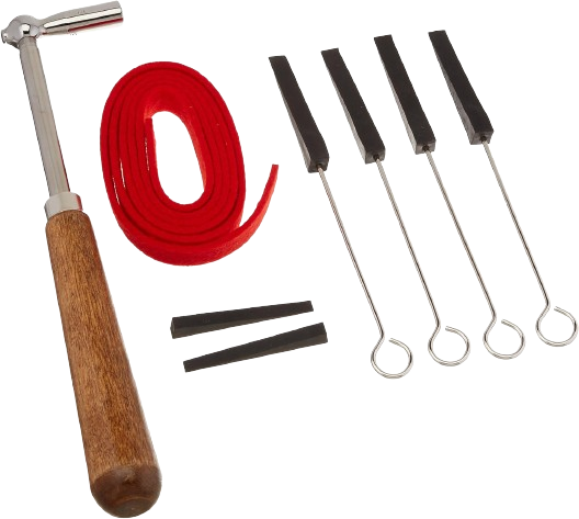 Professional Piano Tuning Kit with Hammer/Lever, Temperament and Mutes