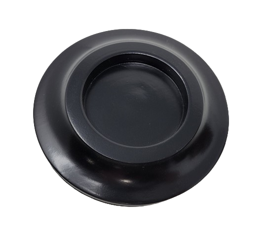 Wood Piano Caster Cups - Ebony Black - 5.5" Diameter | Set of 3