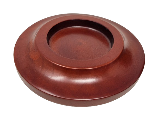 Wood Piano Caster Cups - Medium Mahogany - 5.5" Diameter | Set of 4